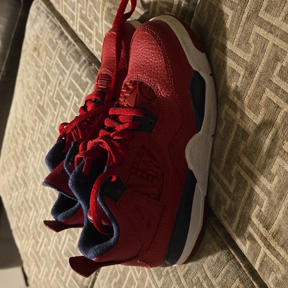 Jordan Dub Zero PS Gym Red Navy Blue White Toddler Sneakers – Size 13C